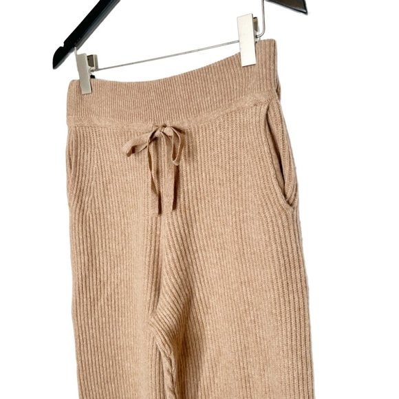 RAG & BONE Piere ribbed 100% cashmere Jogger pants Camel size Small - Picture 4 of 7